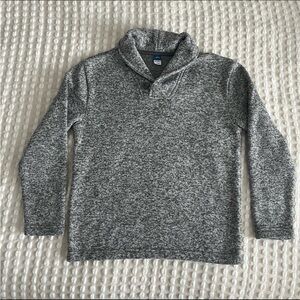 Old Navy Marled Gray Shawl Collar Sweater size 10-12 Years